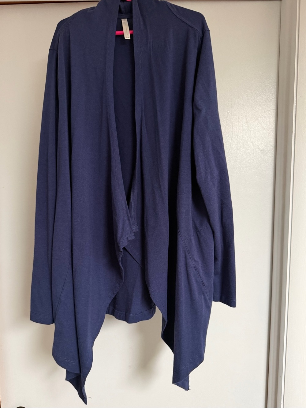 sivana Navy Open-Front Draped Cardigan